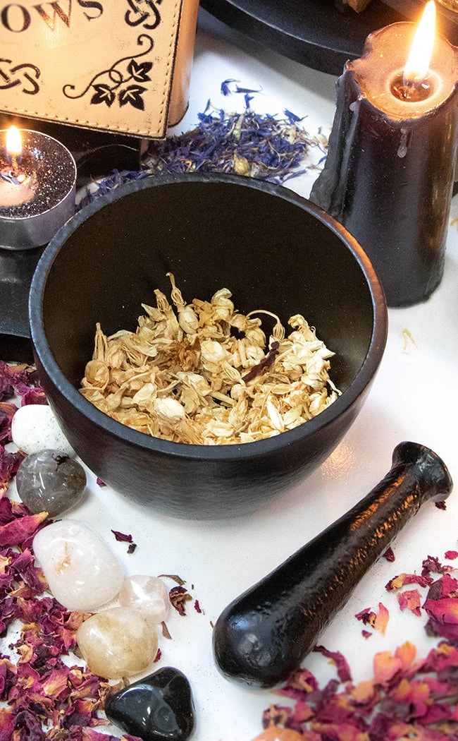 TB Witchcraft Black Cast Iron Mortar & Pestle 5 TB Witchcraft Black Cast Iron Mortar & Pestle