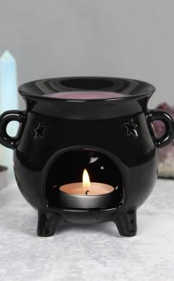 Cauldrons Home Decor Black Cauldron Oil Burner