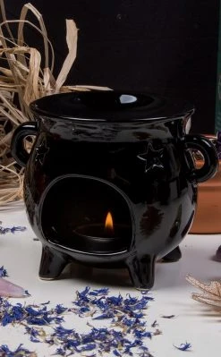 Cauldrons Home Decor Black Cauldron Oil Burner
