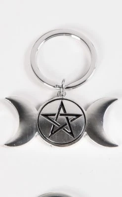 TB Accessories Black Magic Keyring | Triple Moon