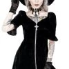 Restyle Black Velvet Sweetheart Dress