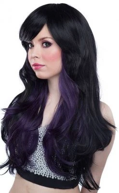 Rockstar Wigs Black & Violet Downtown Girl Wig