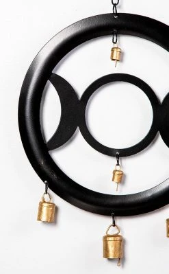 TB Black Wind Chime | Triple Moon Home & Gifts