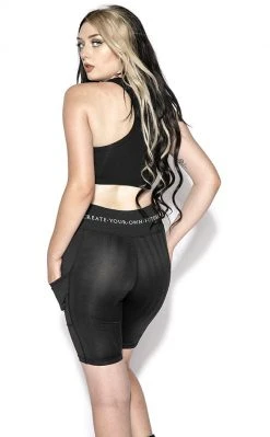 Blackcraft Black Stripe Bike Shorts Clothing