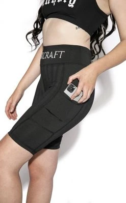 Blackcraft Black Stripe Bike Shorts Clothing