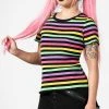 Killstar Clothing Blair Rainbow Top