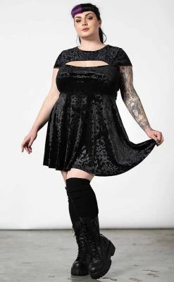Killstar Blasphemia Keyhole Skater Dress Clothing