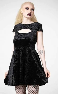 Killstar Blasphemia Keyhole Skater Dress Clothing