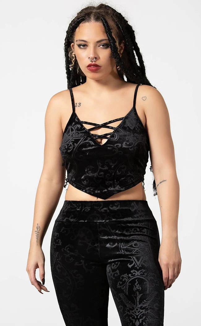 Killstar Blasphemia Strappy Top Clothing 4 Killstar Blasphemia Strappy Top Clothing