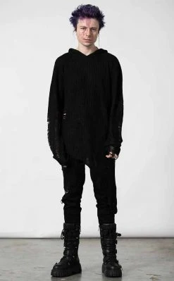 Killstar Clothing Blitzed Hooded Sweater