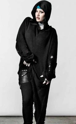 Killstar Clothing Blitzed Hooded Sweater