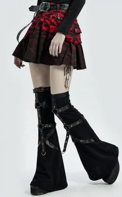 Punk Rave Bloodsucker Legwarmers | Black