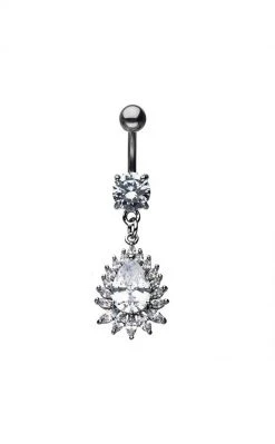 TB Jewellery Blooming Teardrop Navel Ring