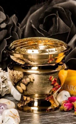 Brass Charcoal Incense Burner