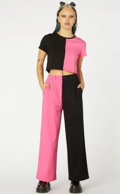 Black Friday Clothing Bright Contrast Crop Top