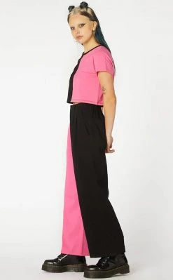 Black Friday Clothing Bright Contrast Crop Top