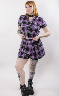 Black Friday Clothing Bright Tartan Blouse