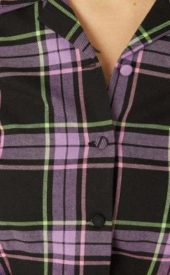 Black Friday Clothing Bright Tartan Blouse