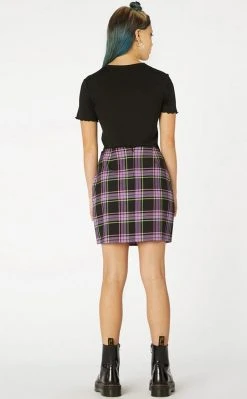 Black Friday Bright Tartan Skirt