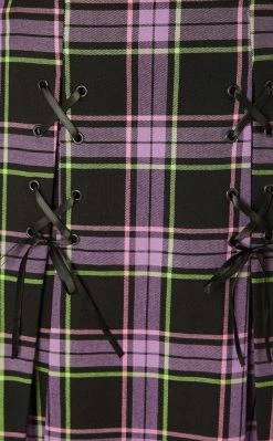 Black Friday Bright Tartan Skirt