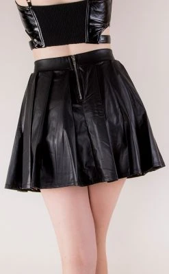 Music Legs Britney Pleated Mini Skirt