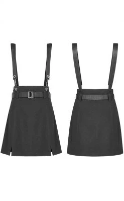 Punk Rave Clothing Bruiser Suspender Skirt