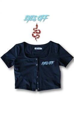 True North Collective Button Up Crop Top Clothing