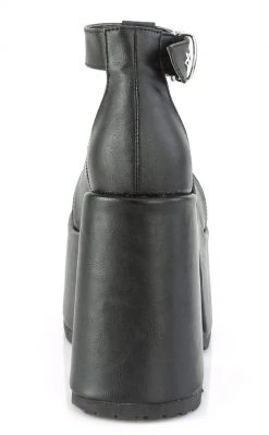 Demonia Shoes CAMEL-103 Vegan Leather Platform Mary Janes