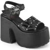 Demonia CAMEL-17 Black Matte Platform Spider Sandals 2 Demonia CAMEL-17 Black Matte Platform Spider Sandals