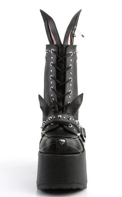 Demonia CAMEL-202 Black Bunny Boots