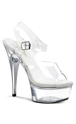 Pleaser CAPTIVA-608 Clear Heels