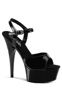 Pleaser Pole Shoes CAPTIVA-609 Black Heels