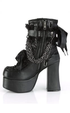Demonia CHARADE-110 Black Lace Boots 9 Demonia CHARADE-110 Black Lace Boots