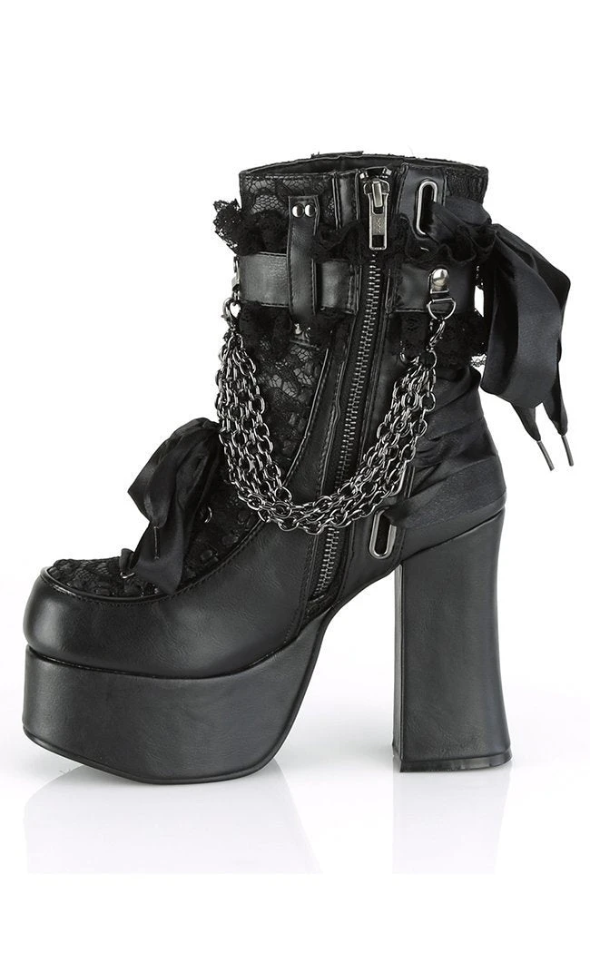 Demonia CHARADE-110 Black Lace Boots 5 Demonia CHARADE-110 Black Lace Boots