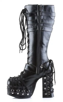 Demonia CHARADE-206 Black Boots Shoes