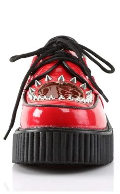 Demonia CREEPER-108 Red Patent Creepers