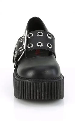 Demonia Sale CREEPER-230 Black Vegan Mary Janes (Last Pair: Size 10)