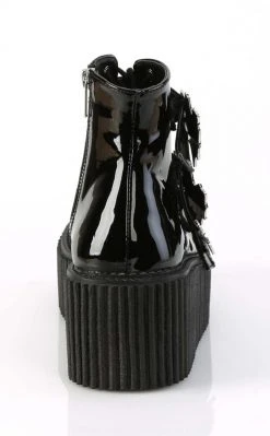 Demonia Shoes CREEPER-260 Black Patent Creeper Boots