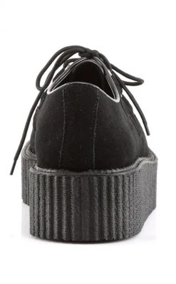 Demonia Shoes CREEPER-402S Black Suede Creepers