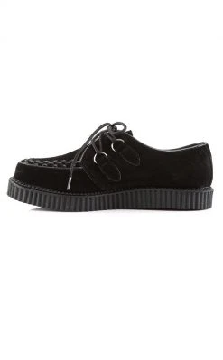 Demonia CREEPER-602S Black Suede Creepers Shoes