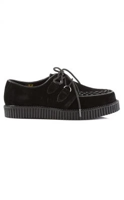 Demonia CREEPER-602S Black Suede Creepers Shoes