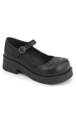 Demonia Shoes CRUX-07 Black Mary Janes