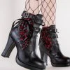 Demonia CRYPTO-51 Red & Black Boots 1 Demonia CRYPTO-51 Red & Black Boots