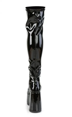 Demonia Camel-300 Black Patent Thigh High Boots (AU Stock) 16 Demonia Camel-300 Black Patent Thigh High Boots (AU Stock)