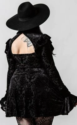 Killstar Clothing Carpe Noctem Collar Dress