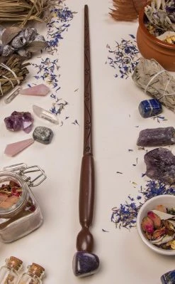 Crystals Carved Crystal Wands | Amethyst Witchcraft