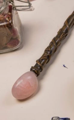 Crystals Carved Crystal Wands | Rose Quartz