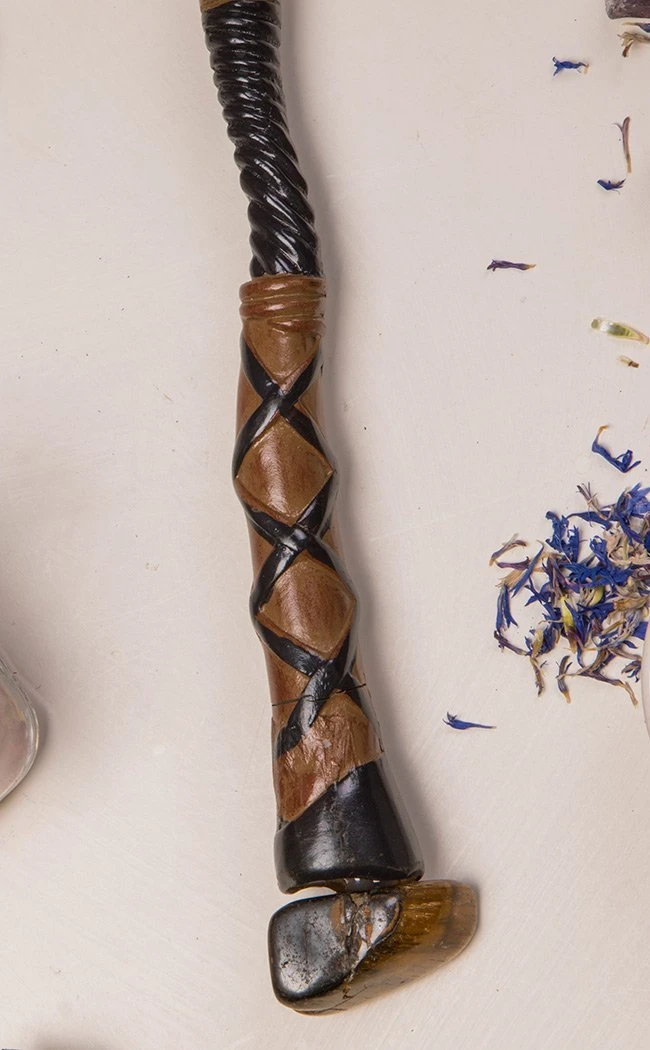 Crystals Carved Crystal Wands | Tiger's Eye Home Decor 6 Crystals Carved Crystal Wands | Tiger's Eye Home Decor