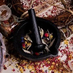 TB Cast Iron Mortar And Pestle Witchcraft