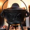 Cauldrons Witchcraft Cast Iron Triple Goddess Cauldron